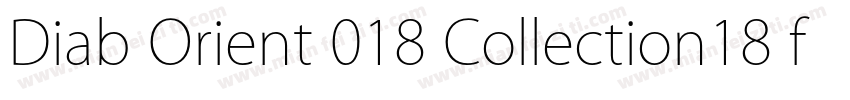 Diab Orient 018 Collection18 font字体转换